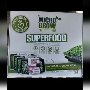 Micro green sprouting kit Kale broccoli red cabbage radish 4 trays